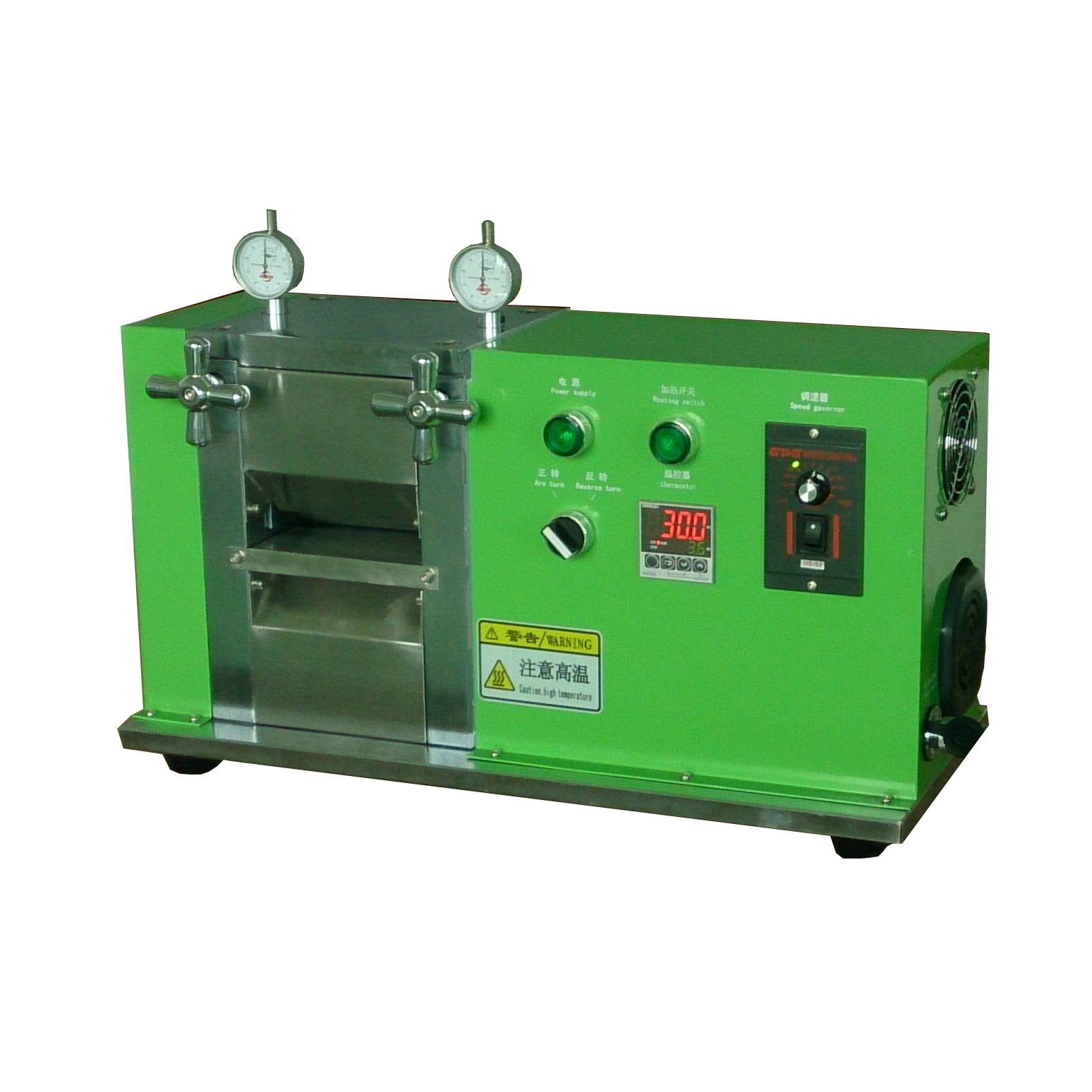Hot lithium Battery Electrode Calendaring Machine /Electric Hot Rolling Press YD-01100,Glovebox