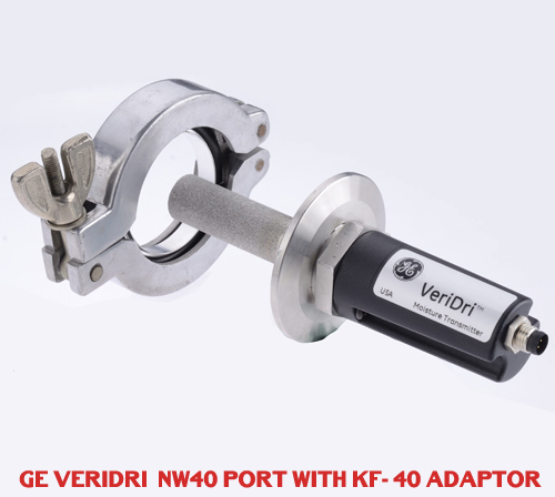 GE Veridri Trace PPM Moisture Aanlyzer, NW40 Port with KF-40 Adaptor, Glovebox Connectors